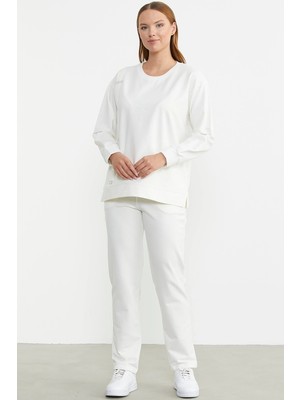 E-Bulurum Sementa 76380 Taş Detaylı Sıfır Yaka  Eşofman Takım