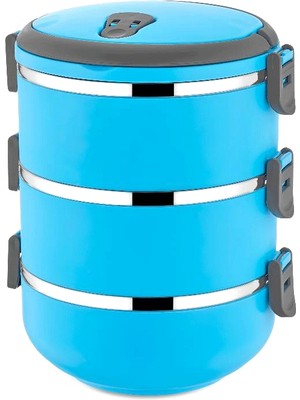 Mavi̇ 3lü Sefer Tasi Saklama Kabi 1.8lt (5446)