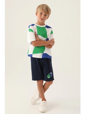 E-Bulurum Roly Poly 3336-2 Erkek Çocuk Şort Takım