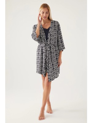 E-Bulurum Pierre Cardin 8839-S Bayan Sabahlıklı Şort Takım