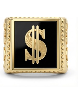 Winners Jewels Dolar Sembollü Örgü Bant Yüzük