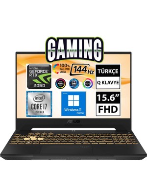Asus Tuf Gaming F15 FX507ZC4-HN008W I7-12700H 16GB Ram 1 Tb SSD RTX3050 15.6" Fullhd Windows 11 Home Taşınabilir Bilgisayar (Yenilenmiş)