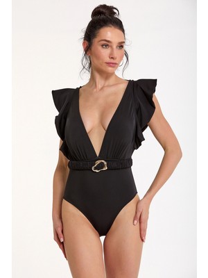 Beruflic Lavi Argento 0557-3001 Kadın Derin V Yaka Mayo Moda