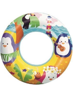 Cngzhn Sevimli Hayvanlar Desenli Çocuk Deniz Simidi (3-6 Yaş)