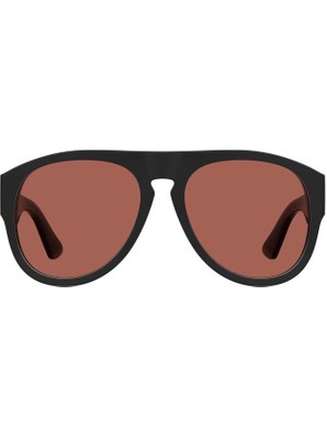 Moschino Kadın Güneş Gözlüğü - Pilot Siyah Kemik Çerçeve Pembe Cam UV400 176/S