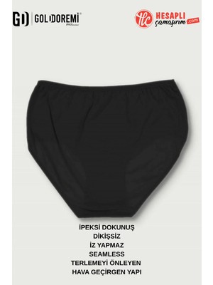 Gd Goldoremi Premium Kadın Ipeksi Dokunuş Dikişsiz Seamless Iz Yapmaz Rahat Yüksek Bel Bato Slip Külot
