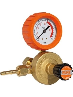 MegaSepet Mey Ithalat® Yıldız 5120 Basınç Düsürücü Propan (Lpg) Manometreli
