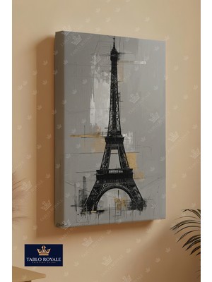 Tablo Royale Eyfel Kulesi Kanvas Tablo - Salon Tablo - Ofis Tablo