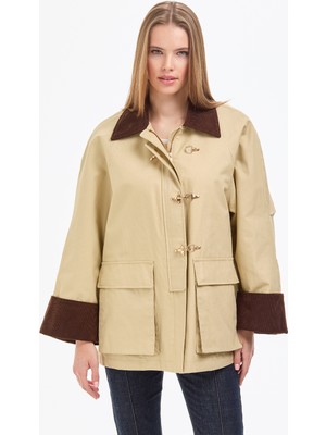 Pierre Cardin Kadın Bej Comfort Fit Kaban 50322533-VR011