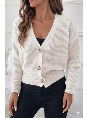 Civetta Düğme Detay Triko Bluz