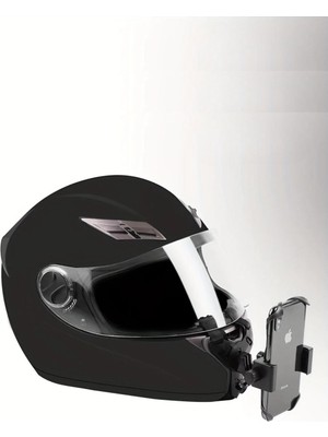 Plentiful Motorsiklet Kask Önü Takılan Telefon Tutucu Aksiyon Kamerası Takılabilen Aparat