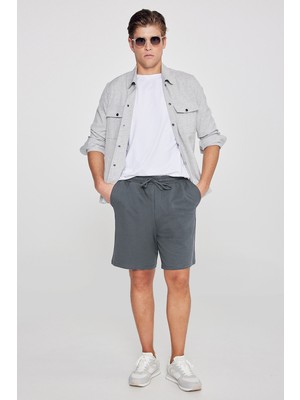 Altınyıldız Classics Pamuklu Rahat Nefes Alabilen 2 Iplik Cepli Örme Standart Fit Normal Kesim Şort