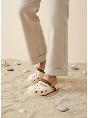 Altın Pabuç Kadın Bahçe, Havuz, Plaj, Hastane Terliği - Yazlık Rahat Kaymaz Taban Günlük Terlik