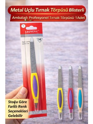 Epilons Metal Uçlu Tırnak Törpüsü Blister Ambalajlı Profesyonel Tırnak Törpüsü 1 Adet