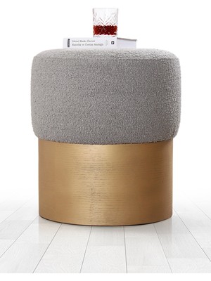 Lorence Home Glasnog Puf Gri