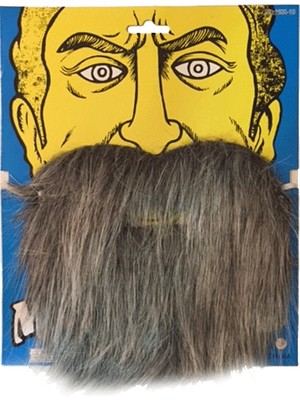 E-Bulurum Kırçıllı Korsan Sakalı Gri Renk Takma Sakal