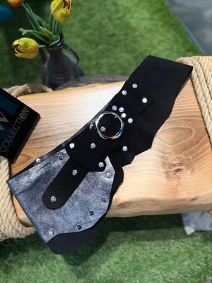Yılday Gür Butik Moonglass El Yapımı Nubuk Kemer - Standart Beden