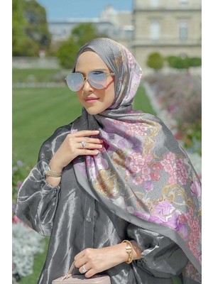 Buttonscarves Wonderland Saten Şal - Thunderstorm