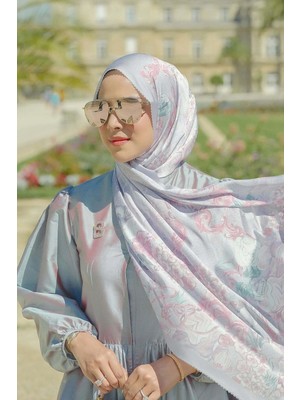 Buttonscarves Wonderland Saten Şal - Moon Rock