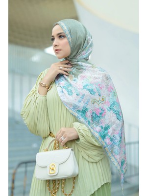 Buttonscarves Sevilla Saten Şal - Garden