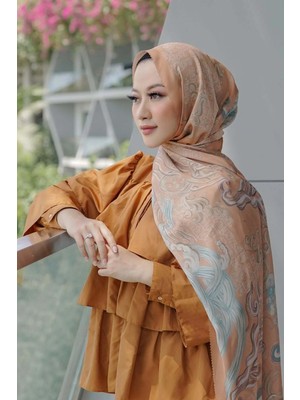 Buttonscarves Wave Saten Şal - Sunset