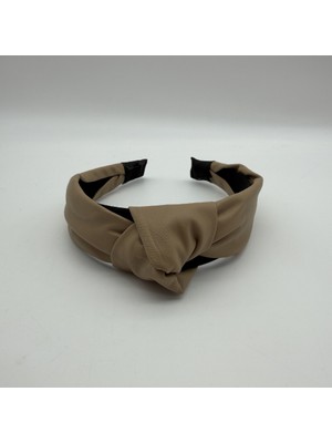 Mare Accessories Vizon Düğümlü Deri Görünümlü Taç