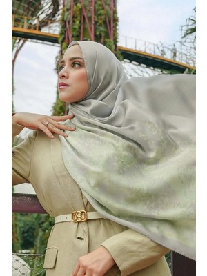 Buttonscarves Singapore Saten Şal - Nature