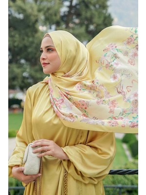 Buttonscarves Farra Saten Şal - Mimosa