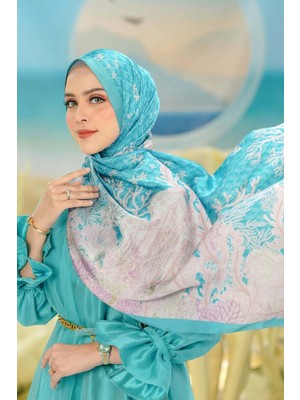 Buttonscarves Little Mermaid 2.0 Saten Şal - Mermaid