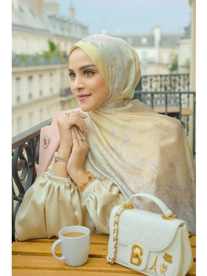 Buttonscarves Parisian Saten Şal - Citron