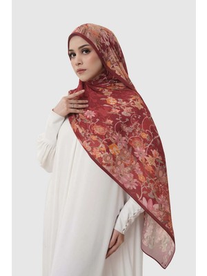 Buttonscarves Dubai Piliseli Şal - Ruby Kırmızı