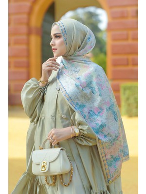 Buttonscarves Sevilla Saten Şal - Khaki
