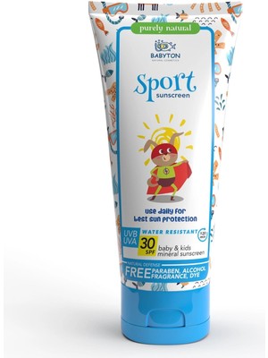 Indispensablely Babyton Bebek Çocuklar Için Suya Dayanıklı Güneş Koruyucu Krem 100 ml