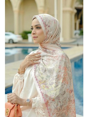 Buttonscarves Al Qasr Saten Şal - Herbs