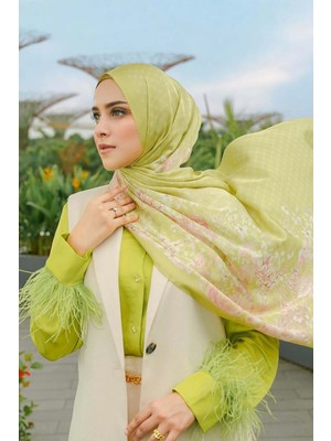Buttonscarves Singapore Saten Şal - Kaya Toast