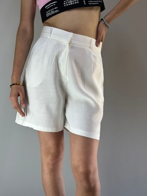 Gönülden Tasarım Beyaz Kadın Şort S Beden