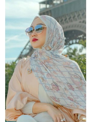 Buttonscarves Autograph Piliseli Şal - Beyaz