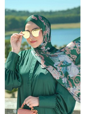 Buttonscarves Wonderland Saten Şal - Garden