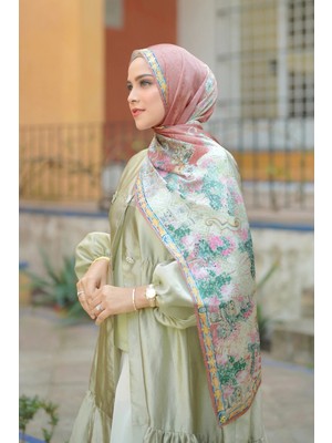 Buttonscarves Sevilla Saten Şal - Terracotta