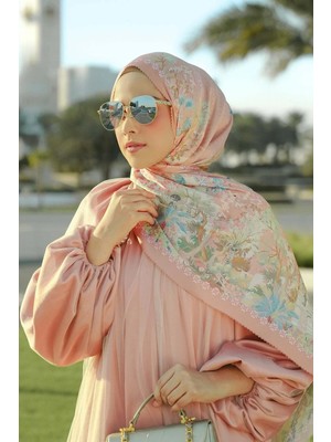Buttonscarves Al Qasr Saten Şal - Clay