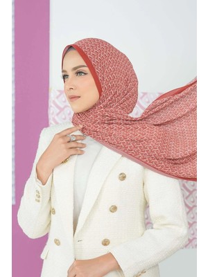 Buttonscarves Bimu Piliseli Şal - Kırmızı