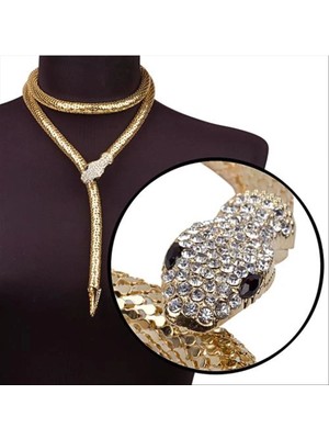 İsmiyle Al Yılan Kolye (Kemer)