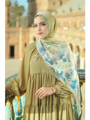 Buttonscarves Sevilla Saten Şal - Butter