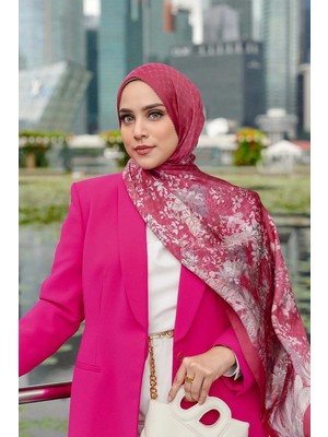 Buttonscarves Singapore Saten Şal - Tropical