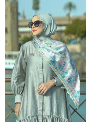 Buttonscarves Sevilla Saten Şal - Verde