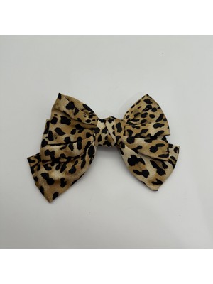 Mare Accessories Leopar Desenli Fiyonk Saç Tokası