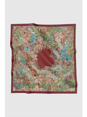 Buttonscarves Forestis Vual Kare Eşarp - Mahogany