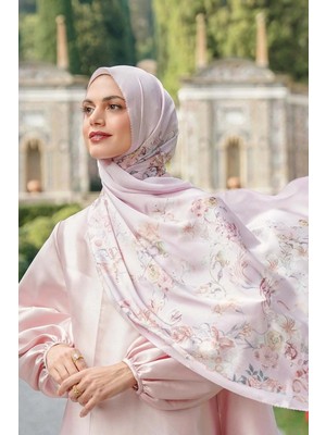 Buttonscarves Farra Saten Şal - Sweetpea