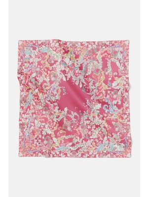 Buttonscarves Royale Grandeur Vual Eşarp - Pink Yarrow