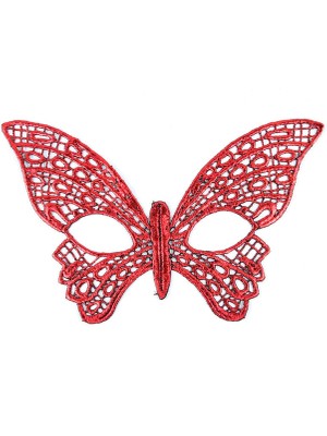 MegaSepet Mey Ithalat® Kırmızı Dantel Masquerade Maskesi 7 No